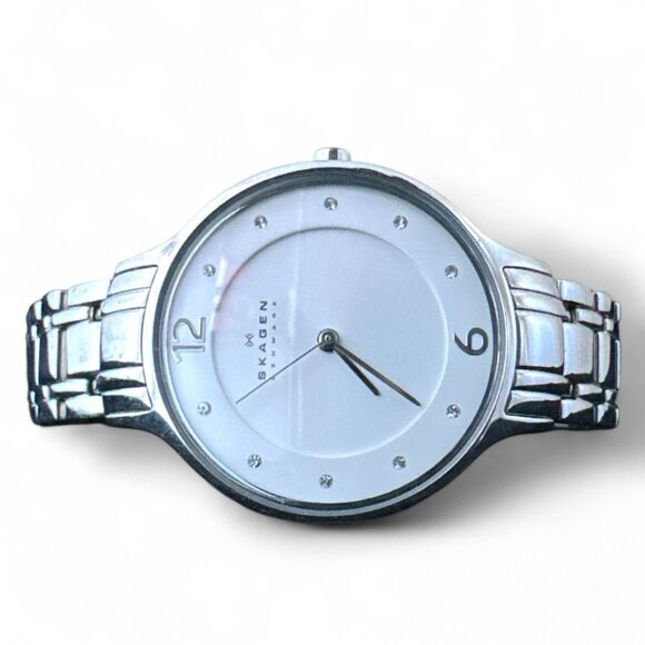 Skagen Women's Wristwatch Silver Stainless Steel Analog Dial Quartz Watch - Picture 7 of 9